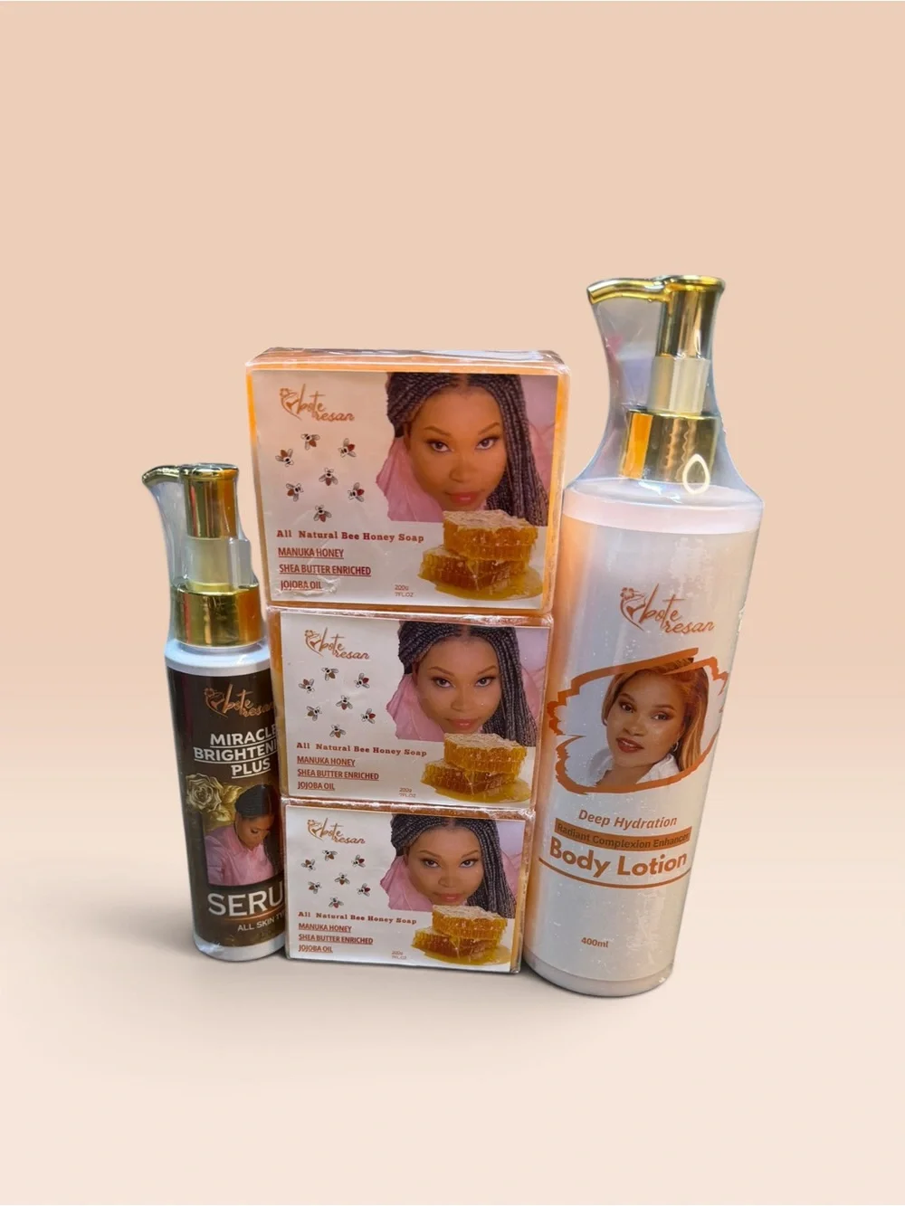 Deep Hydration Body Lotion soap and cream